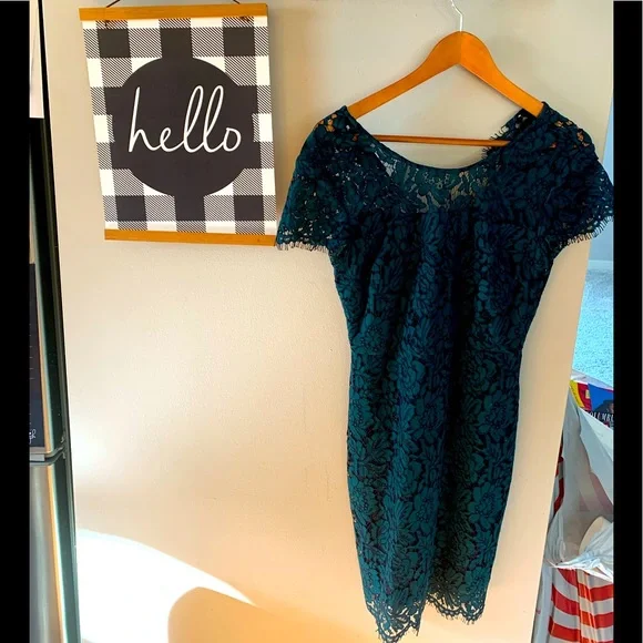 Banana Republic, Size 0, Lace Dress, Green